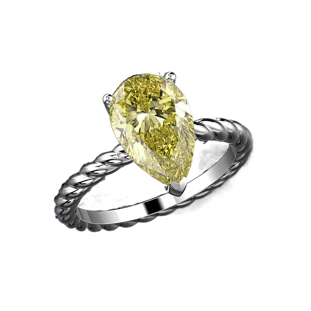 Simple and fashionable diamond rectangular chamfered flat 8 * 10 high carbon diamond 4 carat ring