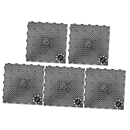 iplusmile 5個 水槽フィルタープレート 池 水槽の装飾 魚フィルター 水族館フィルター 水族館の卵箱 注ぐ 砂利 フィルタリングプレート 水族館用品 水族館の 板 プラスチック Black