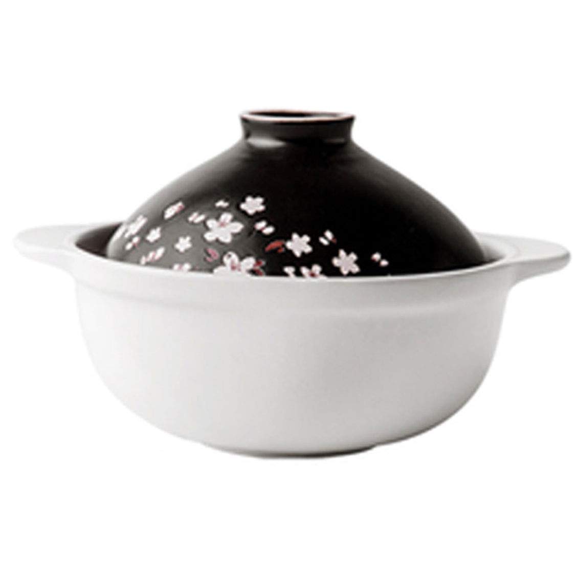 Sakura Keramik Auflauf Steintopf Mit Deckel Haushaltssuppe Eintopf Eintopf Reis Nudel Topf Dampfer Kochen Instant Nudeln Topf Risotto 7 Zoll (Farbe: D)