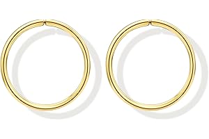 6mm Huggie Hoop Nose Ring in Gold Sterling Silver for Women