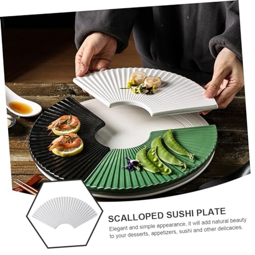 Plato sushi cerámico para servir postres y aperitivos miniatura 7