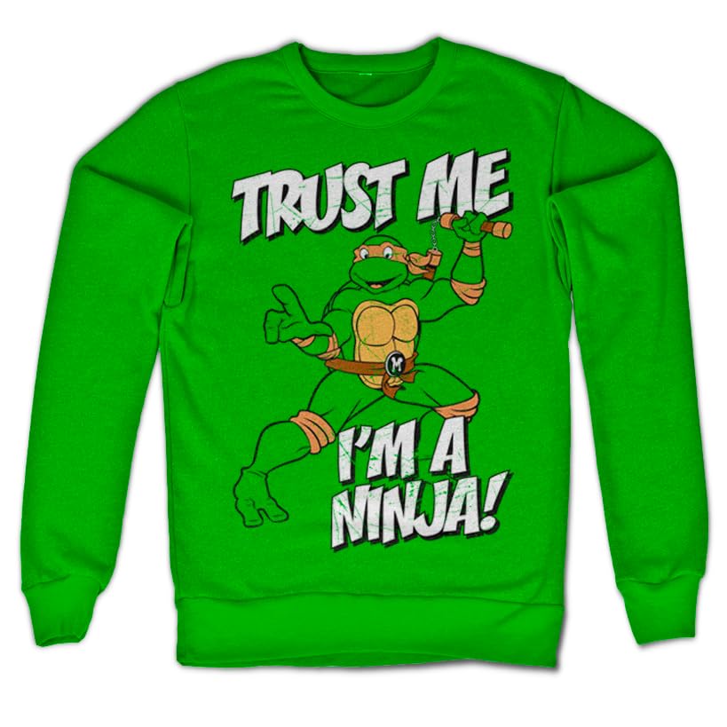 Sweat-shirt TMNT adulte vert à offrir en cadeau original pour fans de pop culture
