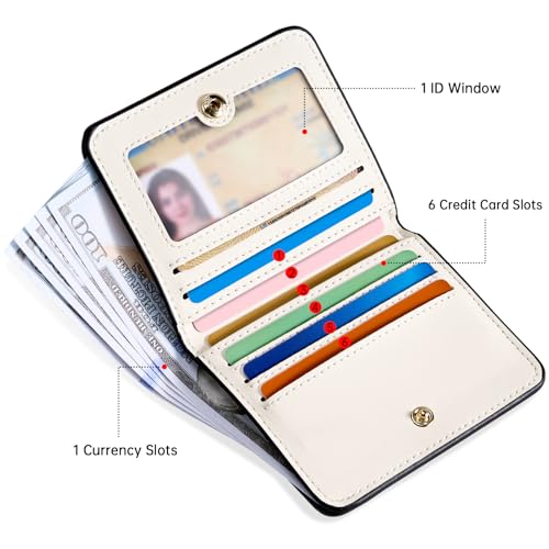 Image of Toughergun Butterfly Dream Floral RFID Small Wallet Women, Slim Thin Vegan Leather Bifold Wallet with Zipper Coin Pocket & ID Window, Cute Mini Credit Card Holder Gift for Women ladies Teen Girls