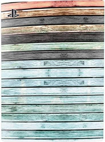 Skinit Decal Gaming Skin Compatible with PS5 Console - Wooden Stripes Design