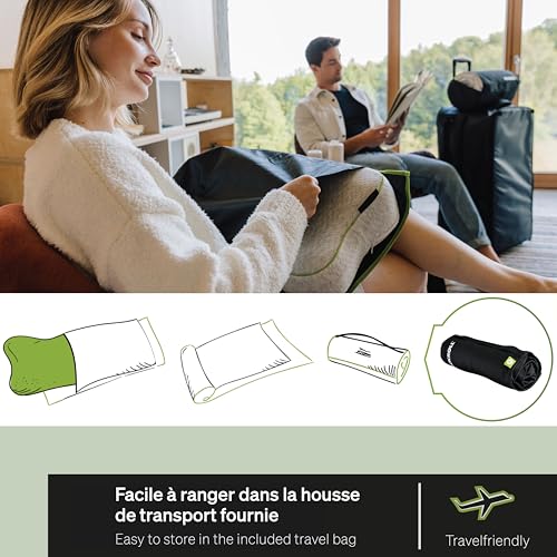 BLACKROLL® Recovery Pillow (50 x 30 cm) – Oreiller Ergonomique pour Un Sommeil réparateur, Oreiller Cervical en Mousse à mémoire de Forme en Viscose, avec Sac de Voyage, fabriqué en Allemagne – vue 4