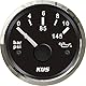 KUS Warranted Oil Kraftstoff Manometer Meter 0-10Bar 0-145PSI Mit Hintergrundbeleuchtung 12V / 24V 52MM (2) (Schwarz)