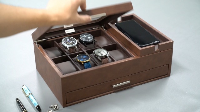 Amazon.com: Lifomenz Co Mens Jewelry Box Organizer - Valet Tray