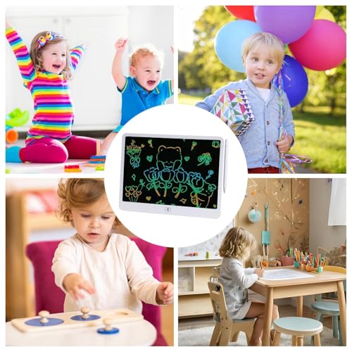 Tableta de dibujo LCD para niños: la pizarra colorida para pintar y aprender jugando en casa 4