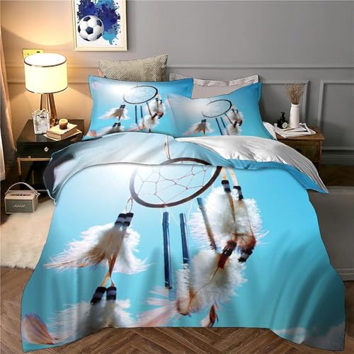 Linge de lit dreamcatcher 3 pièces en microfibre King 220x240cm - 6