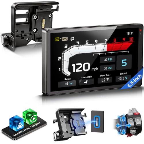 Image of LBW 6.5 Inch Motorcycle CarPlay GPS for BMW, Ultra-Bright CarPlay Screen, 1200 Nits Bright Waterproof HD Touch Screen, Plug&Play Lossless Installation, iOS /Android Native Protocol Support