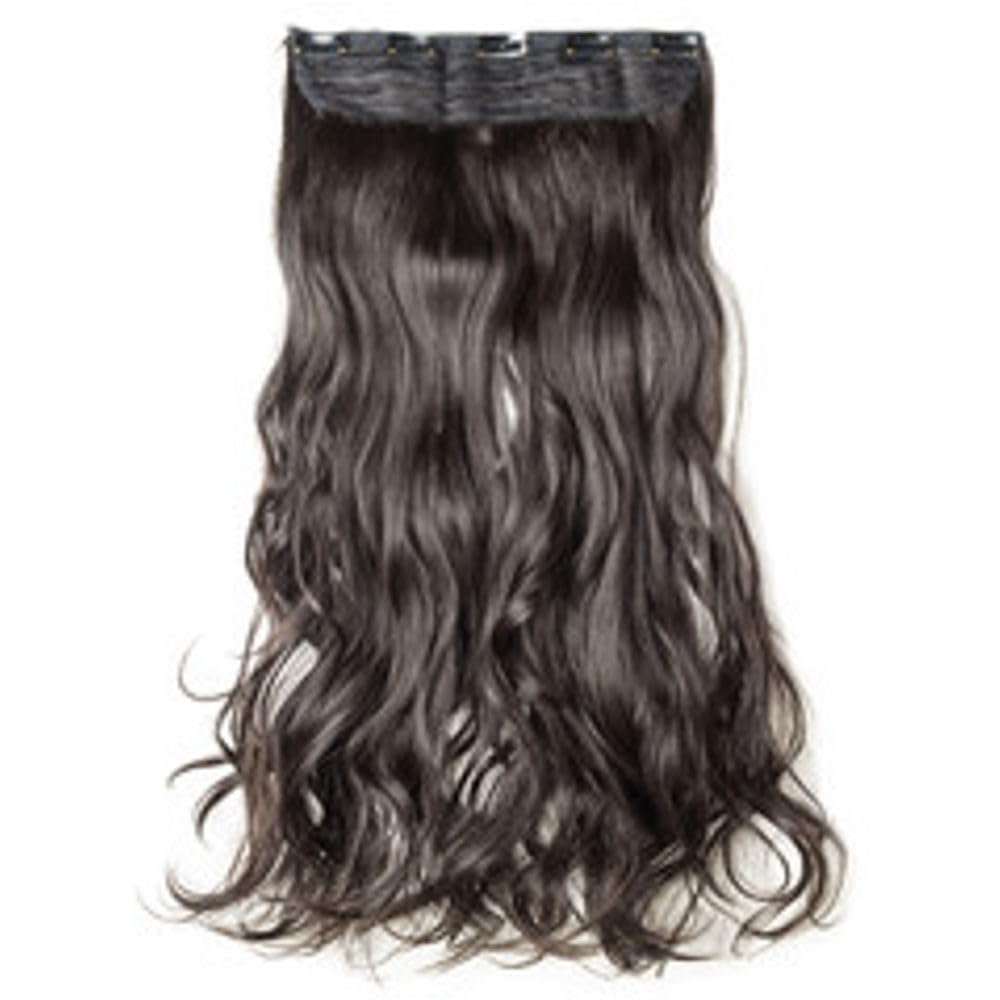Clip-In Human Hair Extensions – 28 Inch Long Natural Black Color 100g Set for Women Soft Heat-Stylable Adds Volume & Lengt...