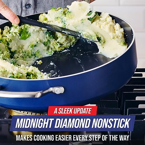 Blue Diamond CC001601-001 Cookware Diamond Infused Ceramic Nonstick 5Qt Saute Pan Jumbo Cooker thumb #1