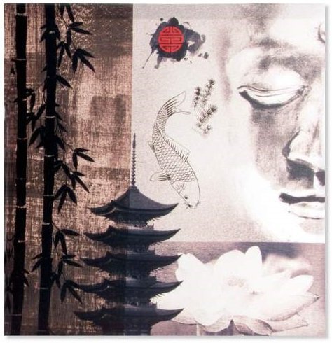 Cadre zen Bouddha en toile pour créer un espace de méditation