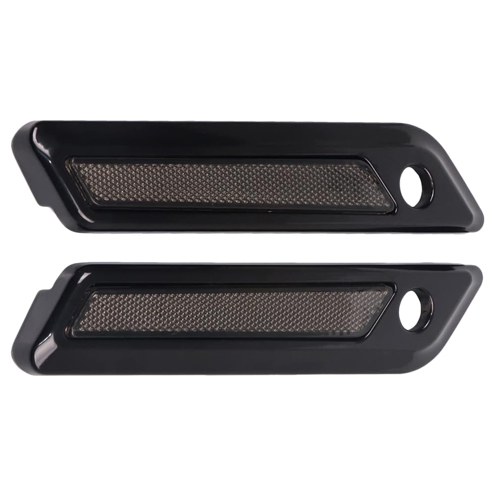 Riloer Housse de protection extérieure pour sacoche de selle de moto - Housse de protection latérale compatible avec Harley - Fumé