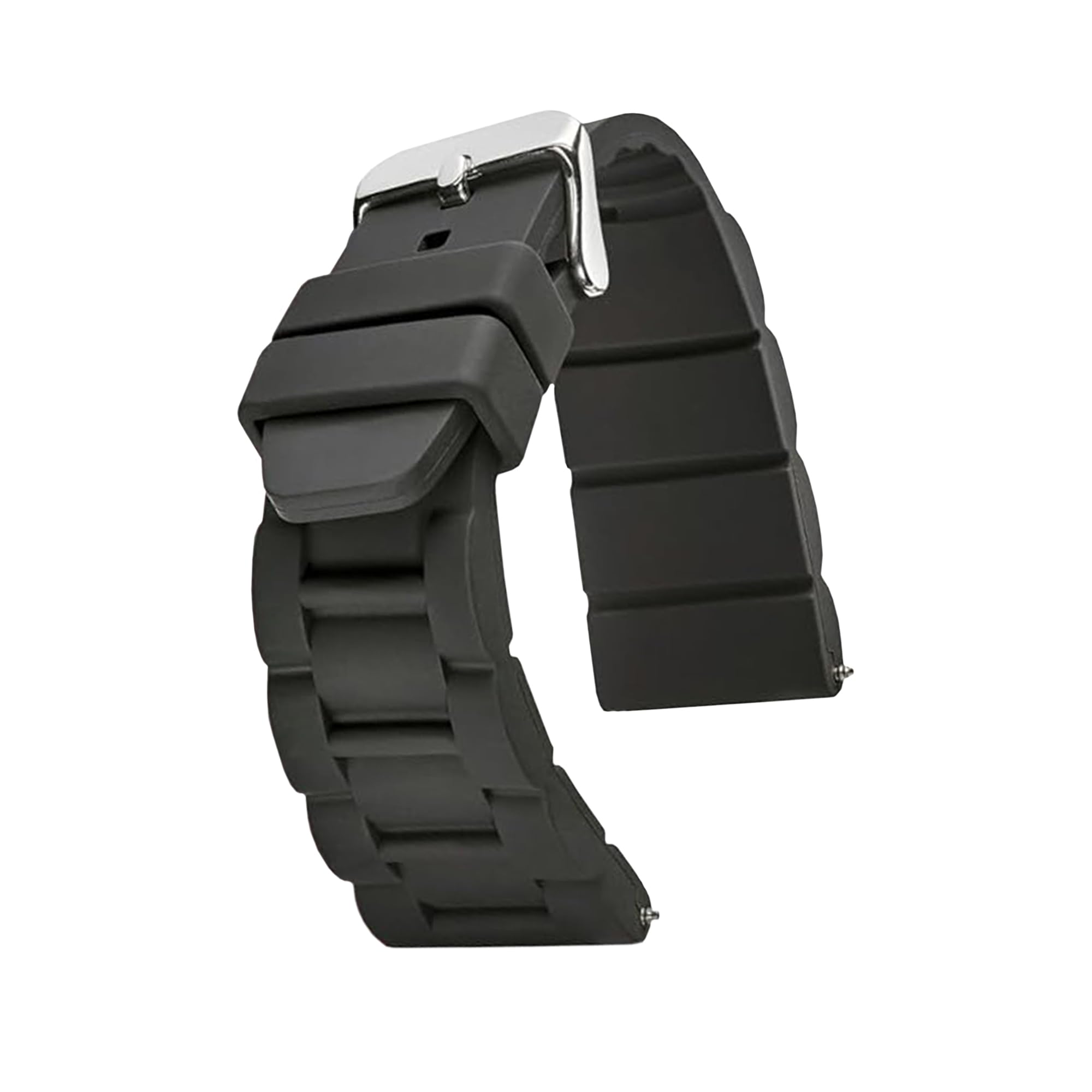 ALPINE Sporty Premium Silicone Adjustable Watch Band - Replacement Rubber Watch Bands for Women & Men - Multi-purpose Waterproof Watch Straps - Compatible with Regular & Smart Watch Bands, Black, (B084DV5VPP) Amazon Price History, Amazon Price Tracker