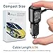 Dash Cam Charger Mini USB, Best Dual USB Charger, Compatible with Gar‘min,APEMAN, Rexing, Byakov, AKASO, Crosstour, Trekpow, Pruveeo, OldShark, Garmin and Most Other Dash Cam. (6.5FT)