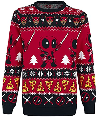 Deadpool Wish You A Christmas Männer Weihnachtspullover Multicolor XL
