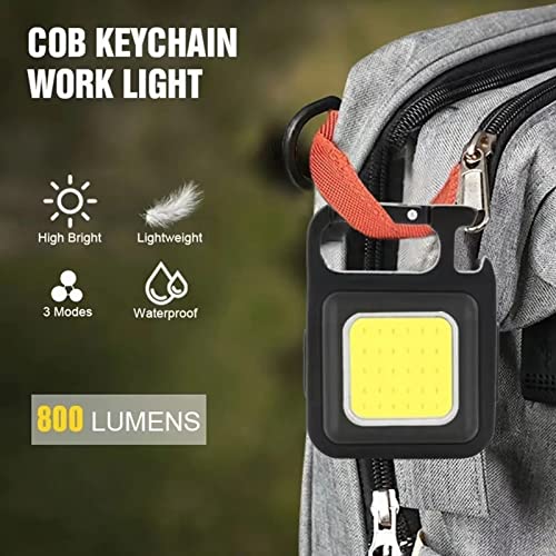 Chaveiro YEmirth COB Kits De Luzes De Trabalho, Mini Lanternas De LED, Lanterna Pequena De 4 Modos D