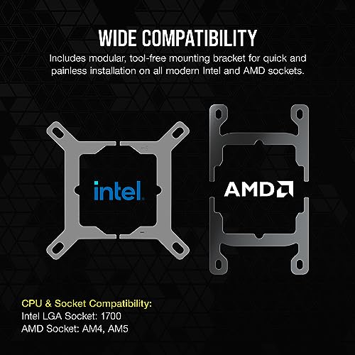 Image of CORSAIR iCUE Link XC7 RGB Elite CPU Water Block - Transparent Flow Chamber - 24 RGB LEDs - Fits Intel LGA 1700, AMD AM5 and Older - White