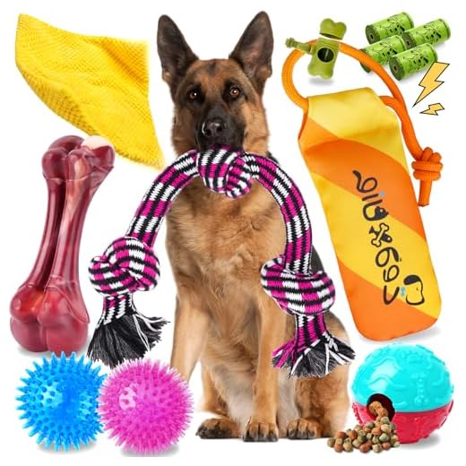 Zeaxuie Heavy Duty Various Dog Chew Toys for Aggressive Chewers - 9 Pack Value Set Includes Indestructible Rope Toys & Squeaky Toys for Medium, Large & X-Large Breeds (Style-1 Rope Toys)