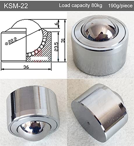 Roulettes universelles KSM-30 de transmission industrielle robuste - 3