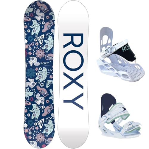 Roxy Poppy Snowboard Package - 2025 - Girls', One CoLoler, 110cm