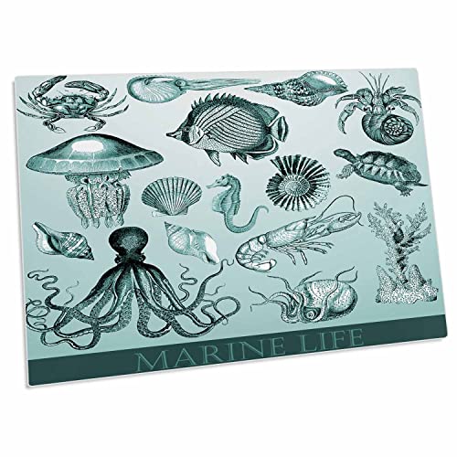 Alfombrilla de escritorio 3dRose Sea Life 23x16 pulgadas