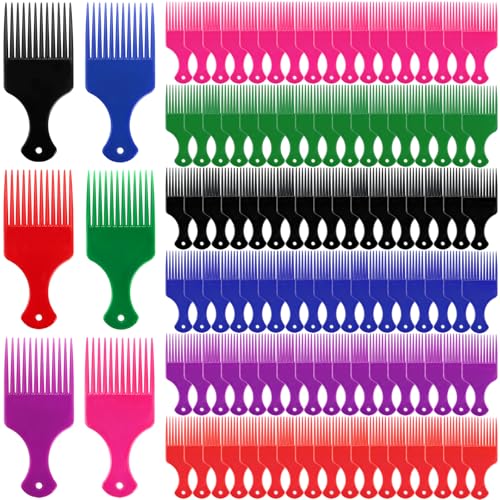 60 Peines Afro Rizos Plásticos 6.5 Pulgadas miniatura 1