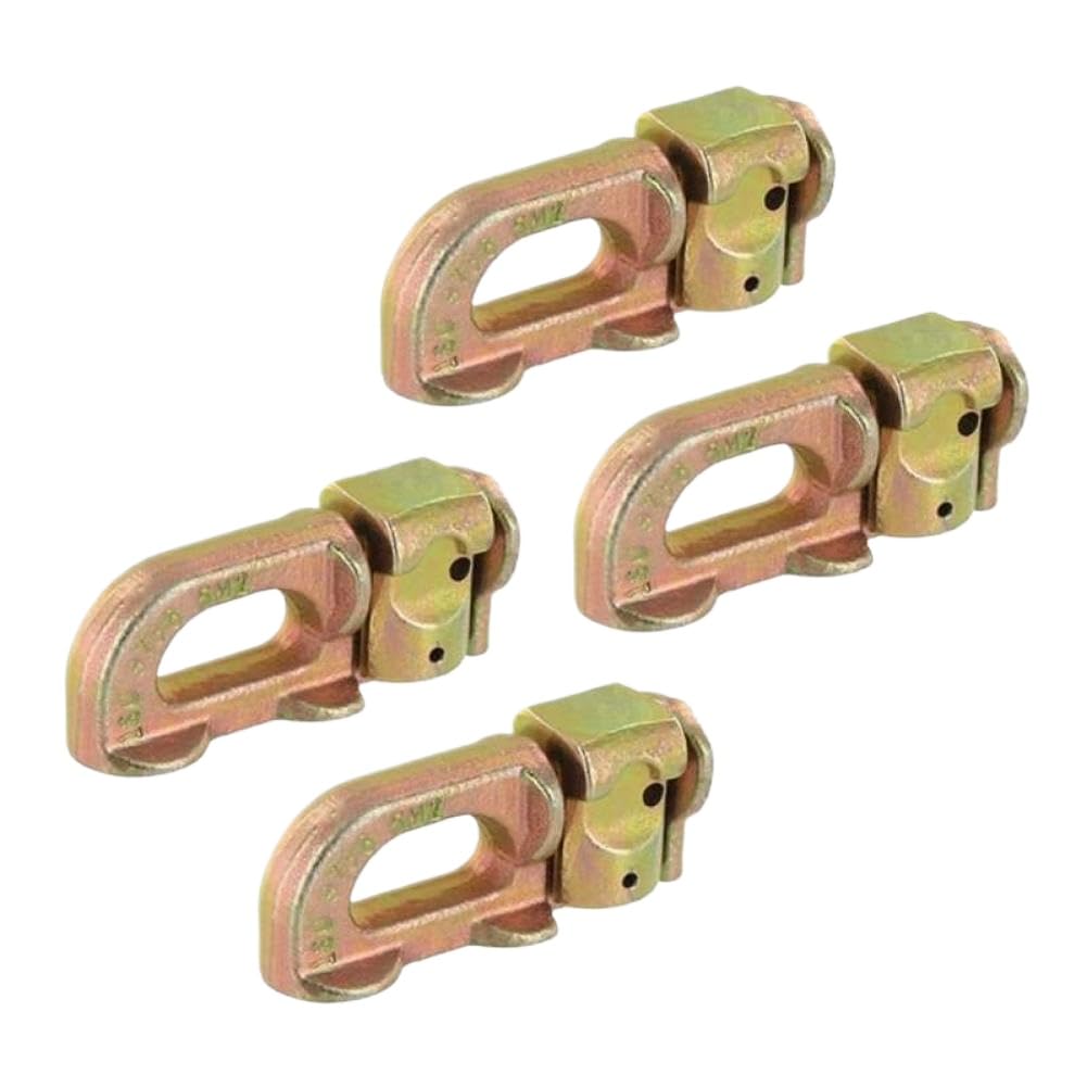 Tie-Down Anchor Points Cargo Control L Track Double Stud Set Compatible with Van Trailer L Track Rails