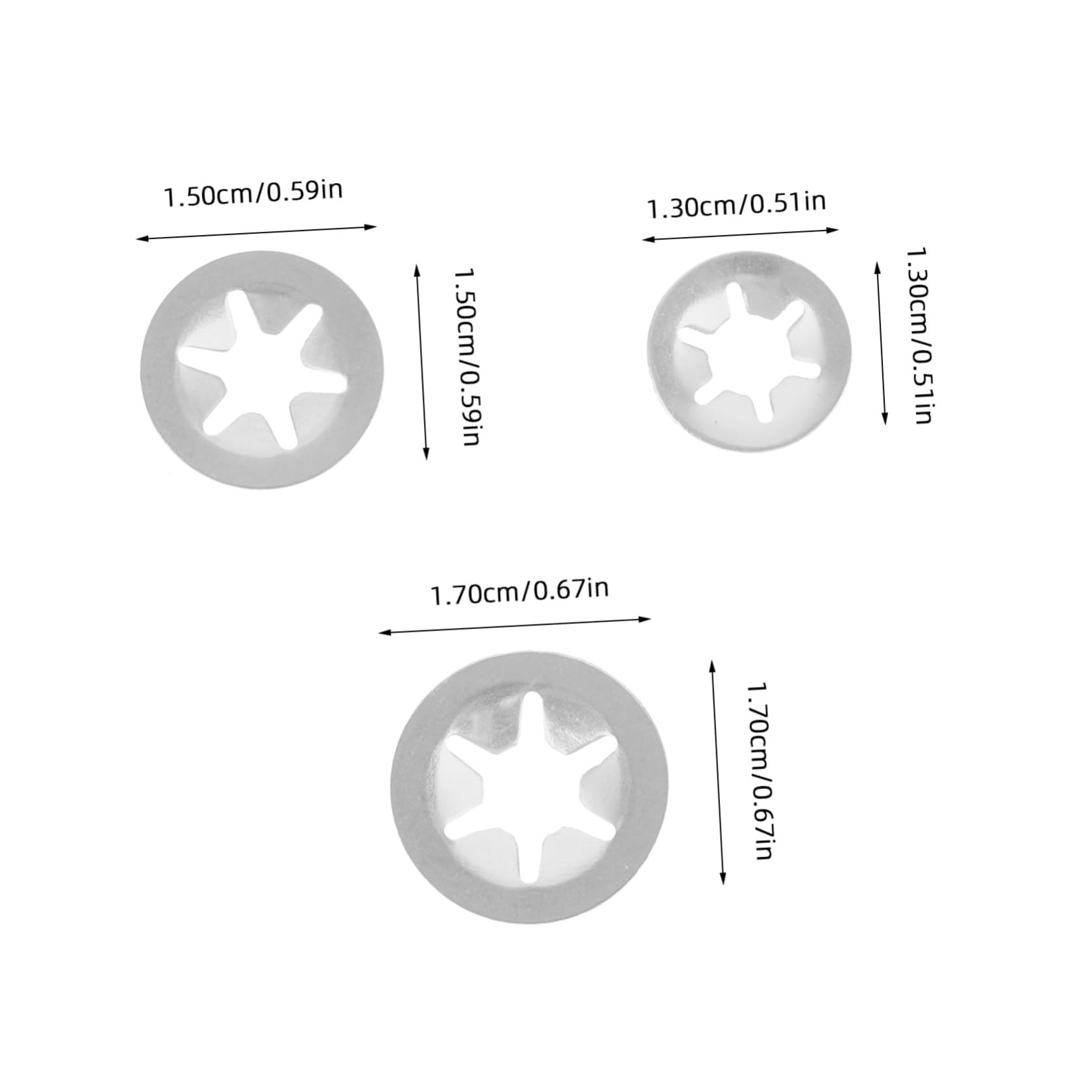 GRIRIW Locking Clips Bearing Clamp 30pcs Assortment Kit for Automotive and Industrial Use