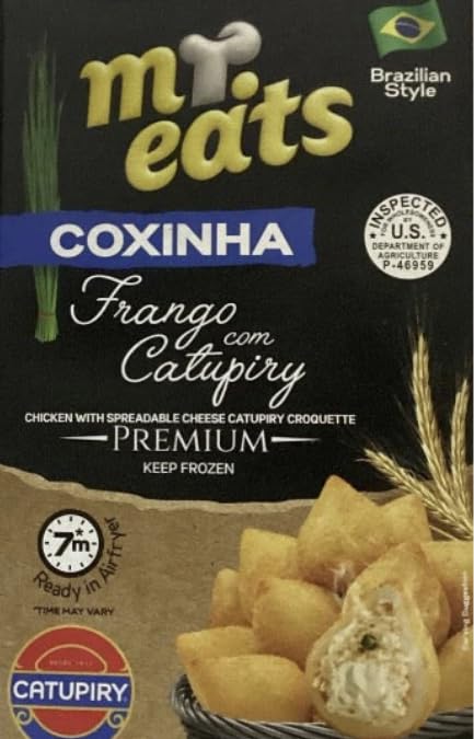Mr Eats Brazilian Chicken Croquettes with Catupiry 10.50 oz | Pack of 2 | Coxinha de Frango com Catupiry | Bundle by Brazil in Texas