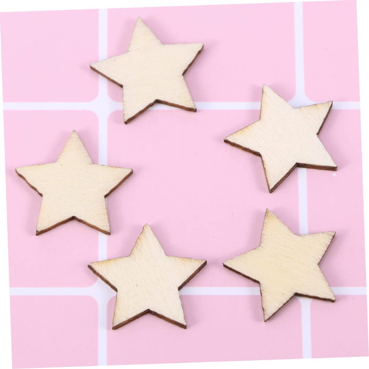 Madera Adornos 200 Piezas para Manualidades Pentagrama y Bodas