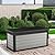 Keter Denali 150 Gallon Resin Large Deck Box with Double Wall 20mm Panels - Paintable and Drillable-Organization and Storage for Patio Furniture and Outdoor Items, Grey & Black