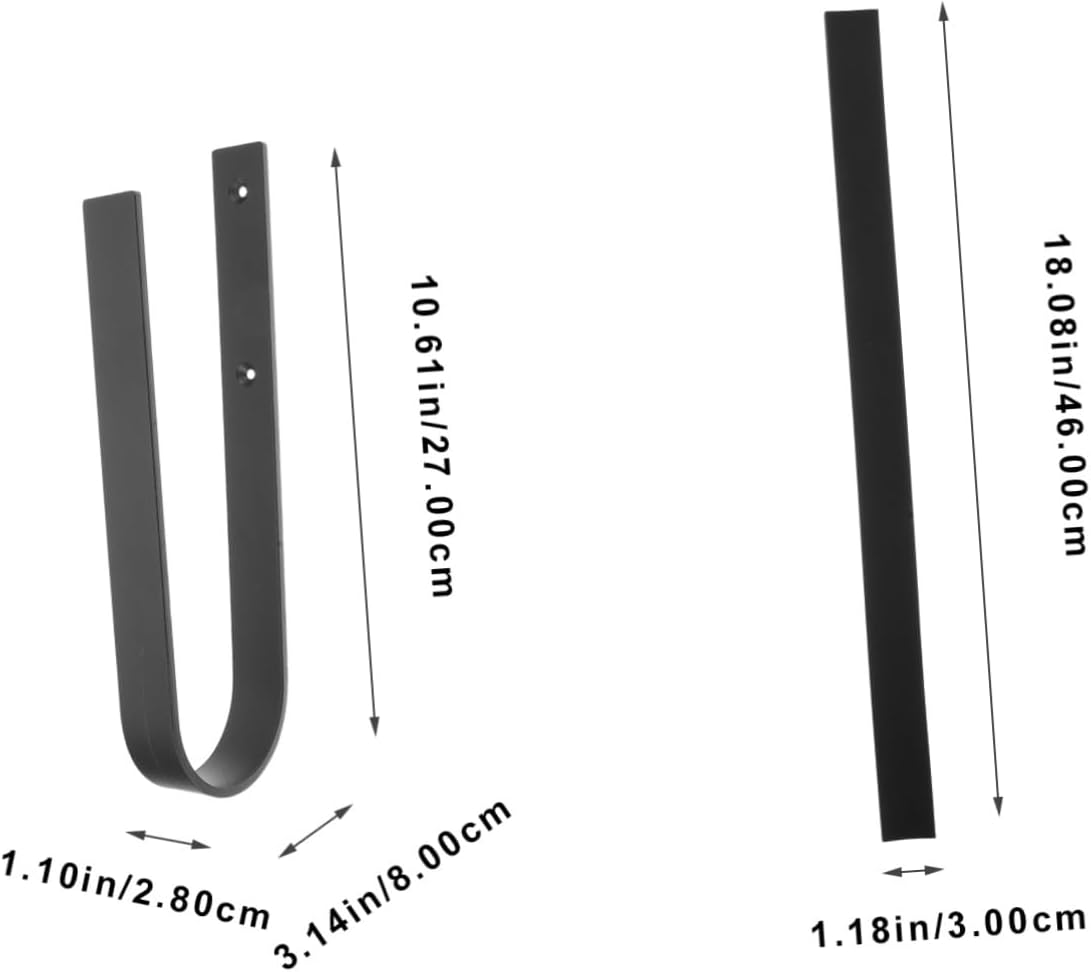 POPETPOP 1set Surfboard Wall Hook Protective Cover Sleek Hanger for Skateboard Snowboard and Sled Storage Modern Design for Home Organization and Gear Safety