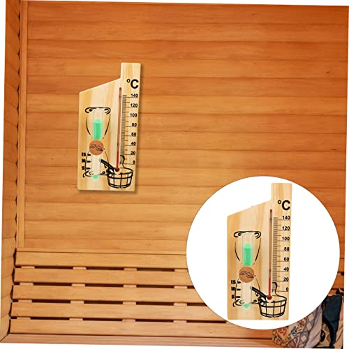 Happyyami 4 Stück Sauna-Timer Desktop-Spielzeug Tischdekoration Rotierender Timer Sauna-Rückenlehne Sanduhr Sanduhr Klare Sanduhr Timer Sauna Holz-Sanduhr Langlebig – Bild 3