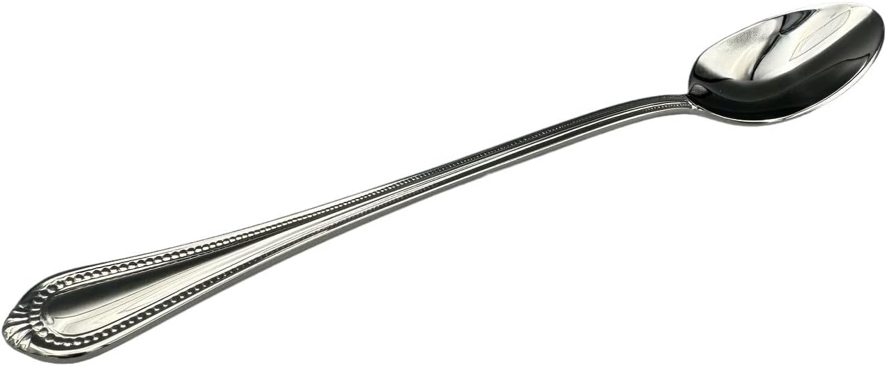 Mikasa Regent Bead 18/10 Stainless Steel Iced Beverage Spoon (Set of Four)