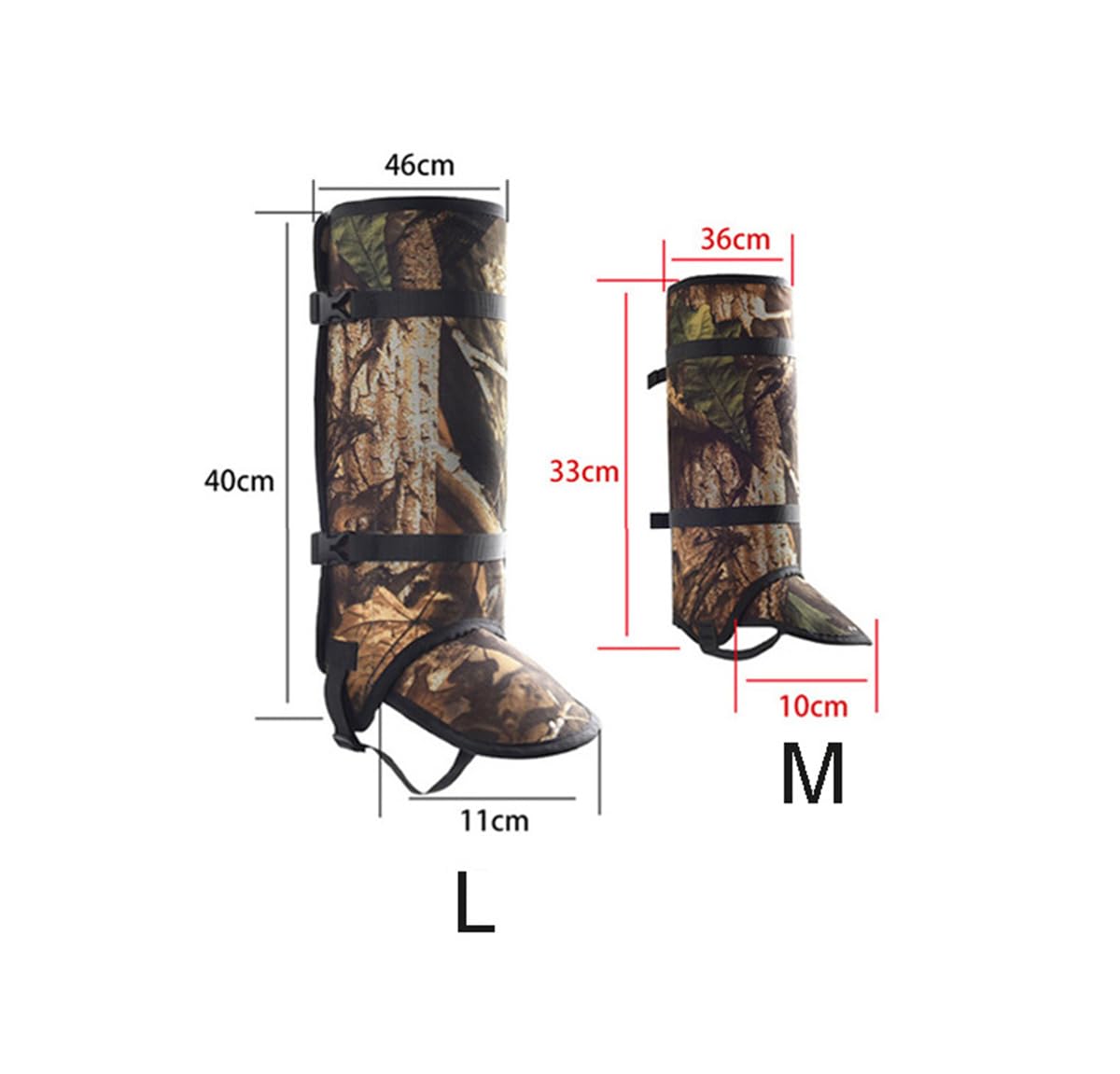Polainas de Serpiente Caza, Impermeable Leggings de Serpiente Anti-Mordedura, Transpirable Polainas de Nieve para Hombre y Mujer, Piernas, Senderismo, Esquí, Senderismo, Escalada