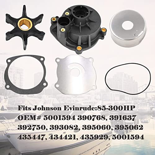 5001594 Water Pump Repair Kit,for J.ohnson E.vinrude V4 V6 V8 85-300HP Outboard Motor Parts Replaces:PN 5001594,395062,434421,Sierra Marine 18-3392