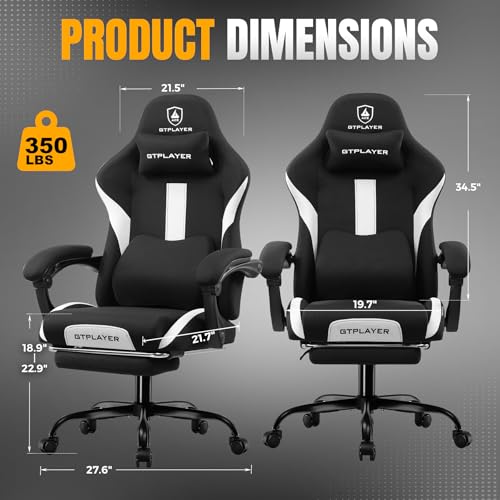 GTPLAYER Gaming Chair Black thumbnail 2
