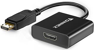 Active Displayport to HDMI Adapter (4K*2K),FOINNEX Active DP 1.2 to HDMI Converter, Male to Female Audio Video Adapter, Supports AMD ATI Eyefinity Multi-screen Function for Gaming, Compatible with Lenovo, Dell, HP, ASUS etc DP enabled PC, Laptop to Monitor, Projector, TV.