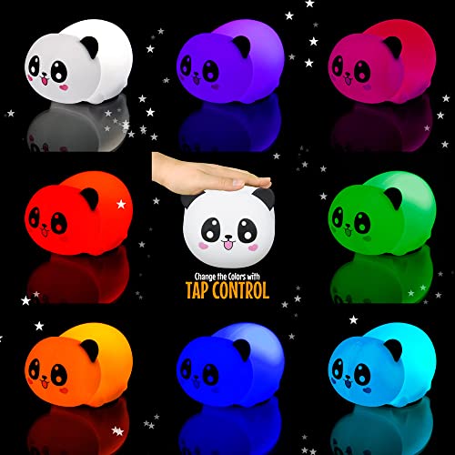 Lámpara de noche panda recargable USB para niños miniatura 2