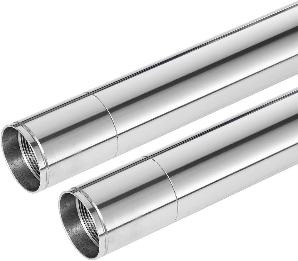 LANBAO Front Inner Fork Tubes Fork Pipes For Honda CBR250R MC19 1988 1989 51410-KY1-003 37x600mm Silver