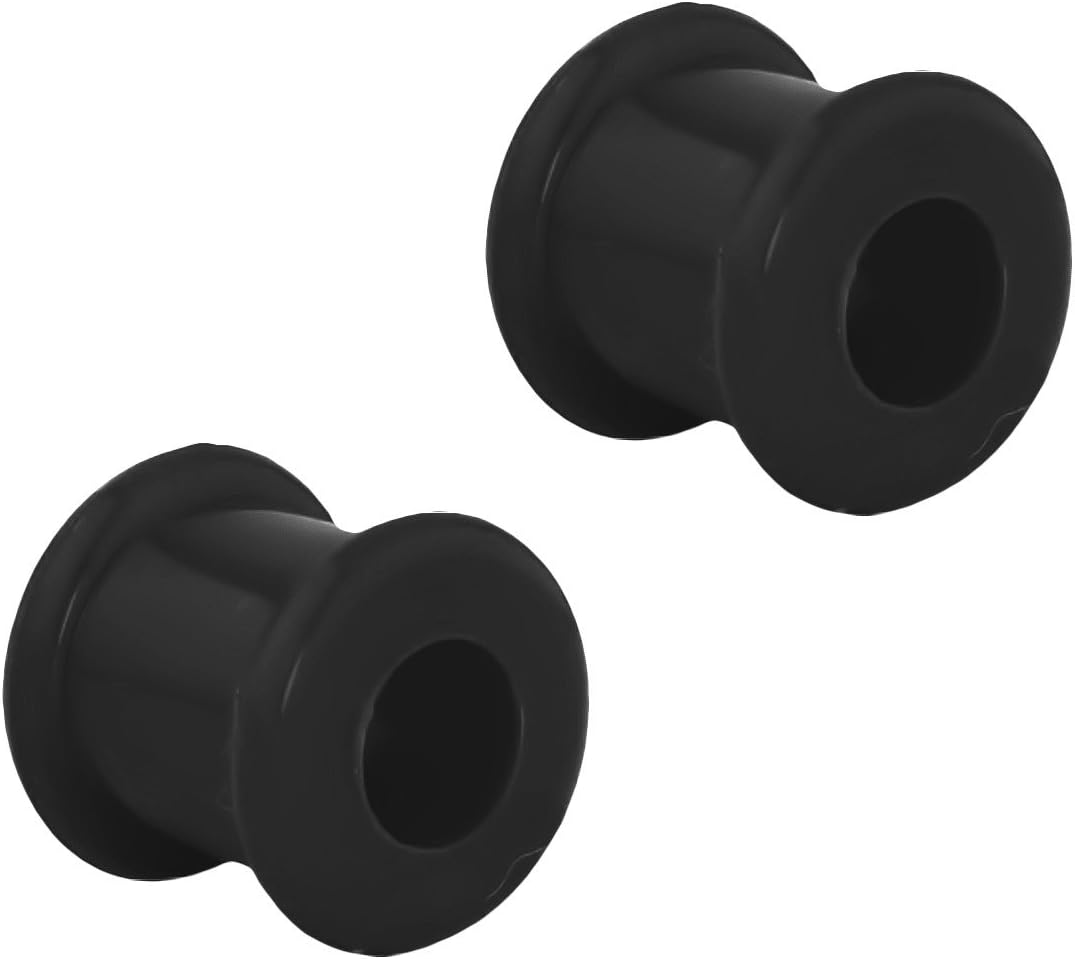Forbidden Body Jewelry Set of 0G Ultra Soft Comfort Fit Silicone Ear Gauges, 0 Gauge 8mm Flat Double Flared Tunnel Plug Earrings
