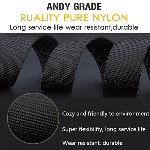 Nylon Tactical Military Men Belt Webbing Canvas Web Belts with Plastic Buckle No Metal Nickel Free, 2 Pack4