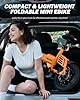 ACTBEST Electric Bike for Adults 750W Peak Motor, 14-inch Folding Mini Ebike, E Bicycles with UL2849-Certificated 280.8Wh Built-in Battery, 26 Miles PAS Range, Small E Bikes for Teens & Adults, Orange #3