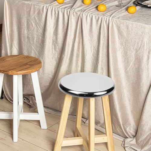Chaise de restaurant abîmée ? Tabouret rond assise acier inoxydable - 8