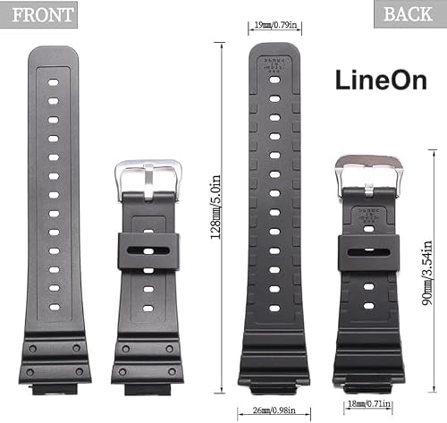 LineOn 16mm Resin Soft Watch Strap Compatible With CASIO GM-2100 GA-2100 GA-2110 GA-B2100 with Tool and Pins 2 51SbYADM8PL. SL500