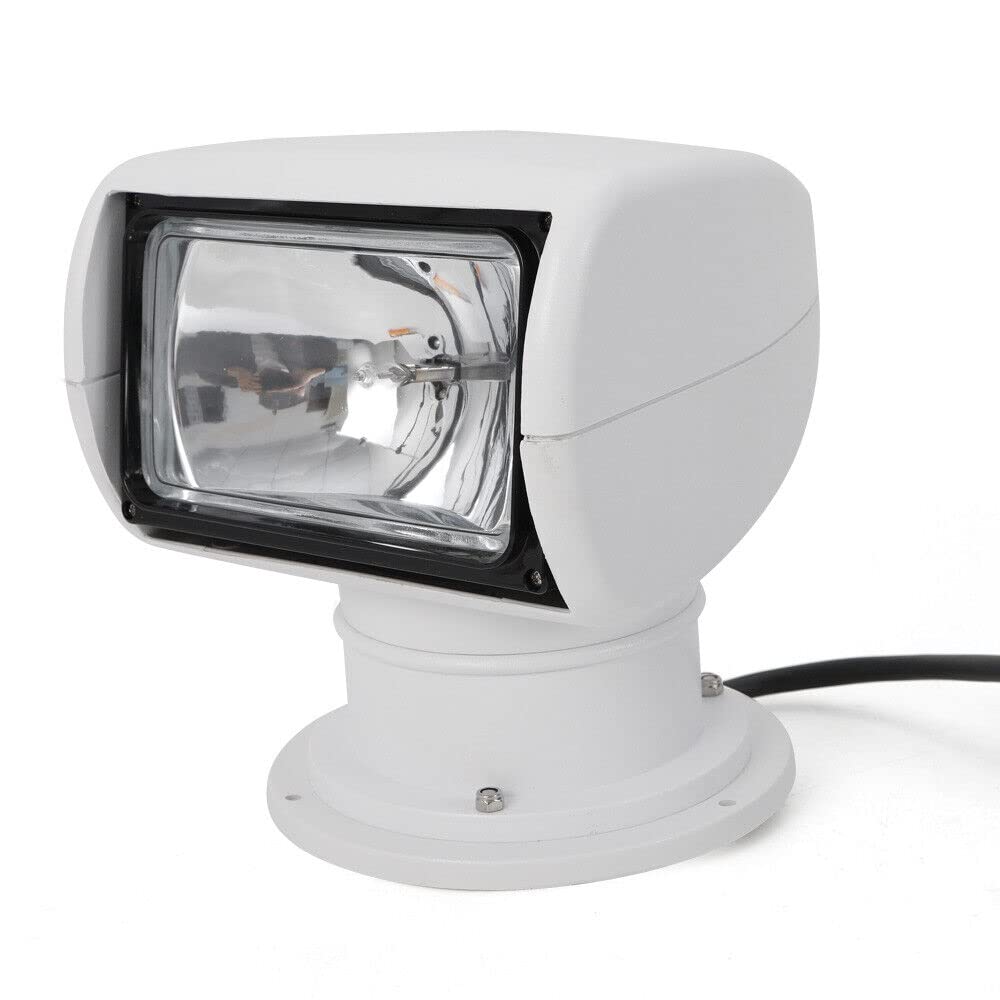 Faro di ricerca per barca, telecomando marino, xeno, radiocomandabile, con base magnetica, luce di ricerca, resistente alle intemperie, girevole a 360 gradi, per auto, fuoristrada, caccia,