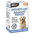 VetIQ Arthriti-UM Advanced Tablets for Cats & Dogs x 45 Pack MSM & Green Lipped Mussel