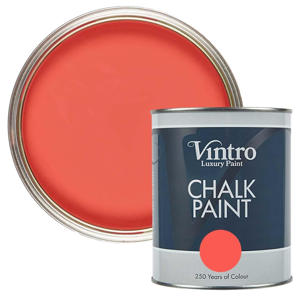 Vintro Paint Medusa Coral Chalk Paint - Matt Finish - 1L - Wood/Plastic/Metal